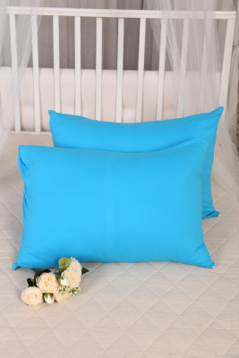 Наволочка Вечер трикотажная 50*70 голубой