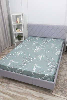 Простыня перкаль Арабис-1 зеленый